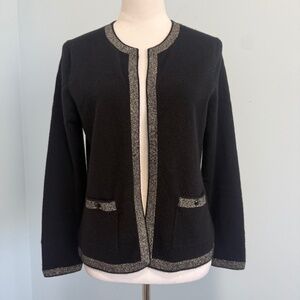 Jones New York Women’s 100% Cashmere Open Front  Cardigan‎ Size S